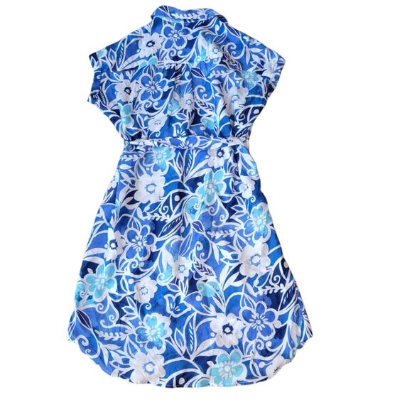 J. Mclaughlin Floral Button Up Tie Dress Women's Small - Picture 6 of 9